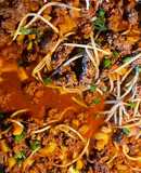 Picadillo con frijoles chinos