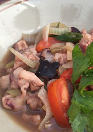 Foto resep Gurita asam pedas lombok ijo