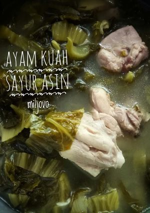 Foto resep Ayam Kuah Sayur Asin