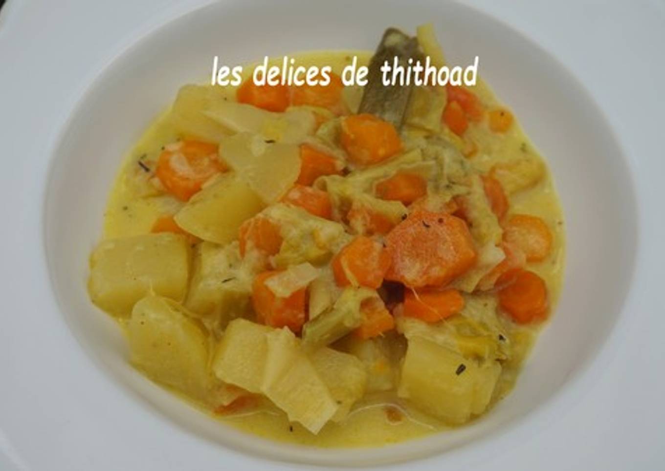 Fondue de poireaux aux carottes