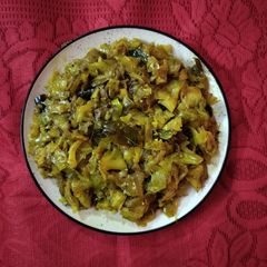 A picture of Cabbage thoran(Kerala style).
