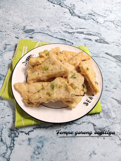 Foto resep Tempe goreng segitiga