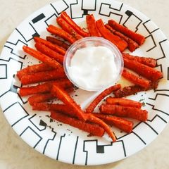A picture of Baked Carrot Fries.
