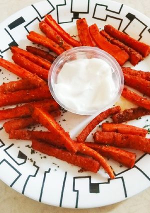 A picture of Baked Carrot Fries.