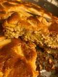 Torta di mele e pesche