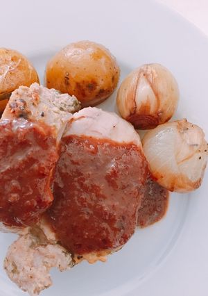 Foto principal de Salsa de ciruelas y vino tinto para carnes de Navidad