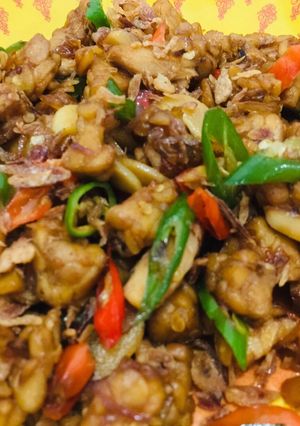 Foto resep Oseng tempe pedas