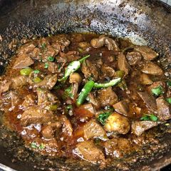 A picture of Mutton kaleji.