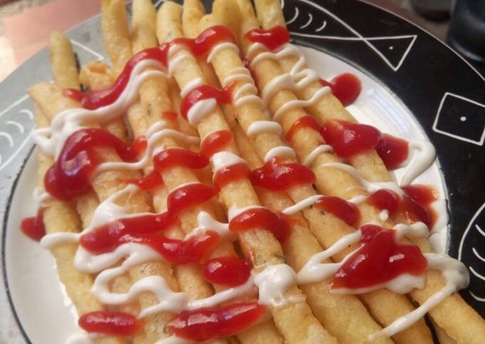 Resep: Kentang goreng crispy (kentang kekinian) Ekonomis Untuk Dijual