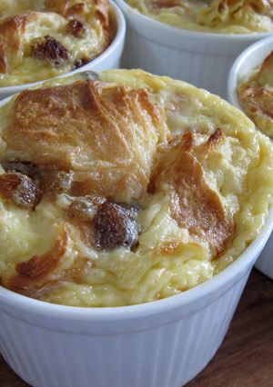 A picture of Croissant Pudding.