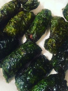 Hình của món Chả cuốn lá lốt.