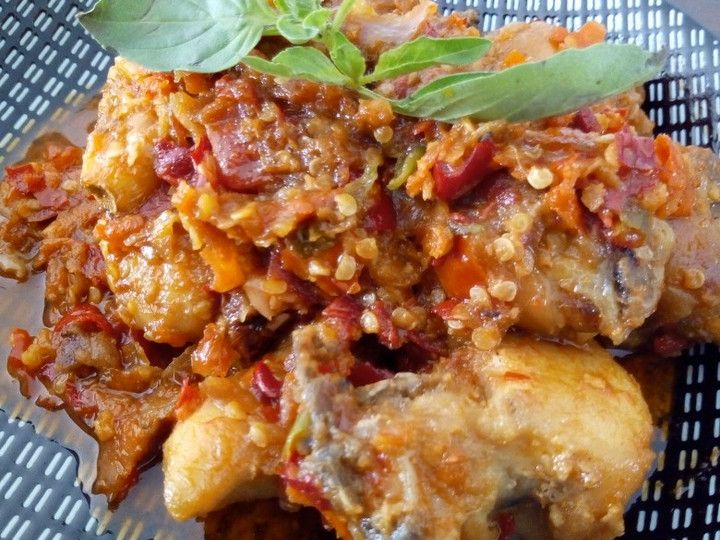 Anti Ribet, Buat Ayam Pedas Bumbu Dapur😋 Enak