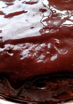 Una foto de Cobertura de chocolate (glaseado con cacao amargo en polvo)