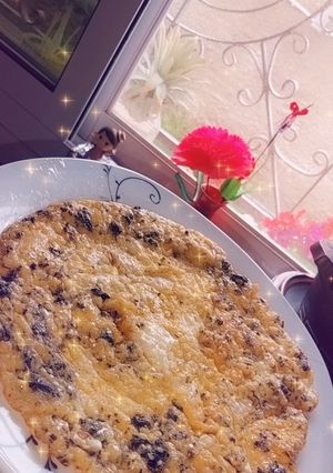 صورة لوصفة عجه بيض وزعتر لأطيب فطور 🥰😍