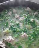 Canh bầu nấu với mọc