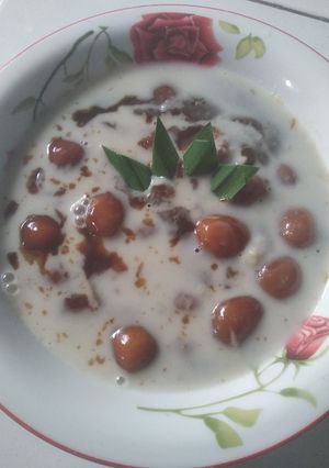 Foto resep Bubur candil kuah duren