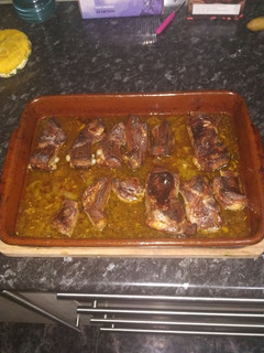 Una foto de Costillas a la miel y cerveza