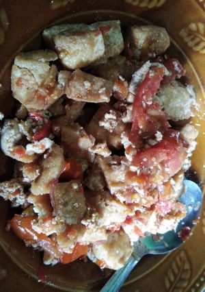 Foto resep Sambel manis tahu bejek