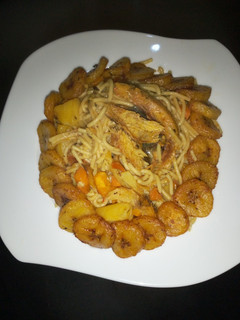 A picture of Pasta potato jollof.