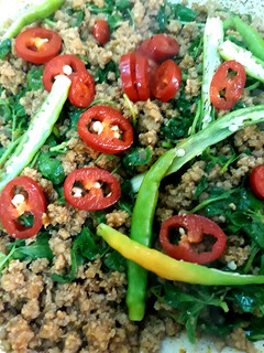 A picture of Kheema methi(mince meat with fenugreek leaves)😊.