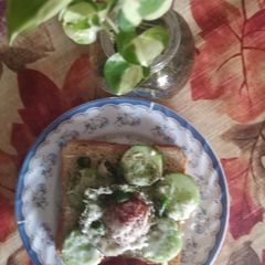 A picture of 3CO overload sandwich with Cucumber cheese capsicum.