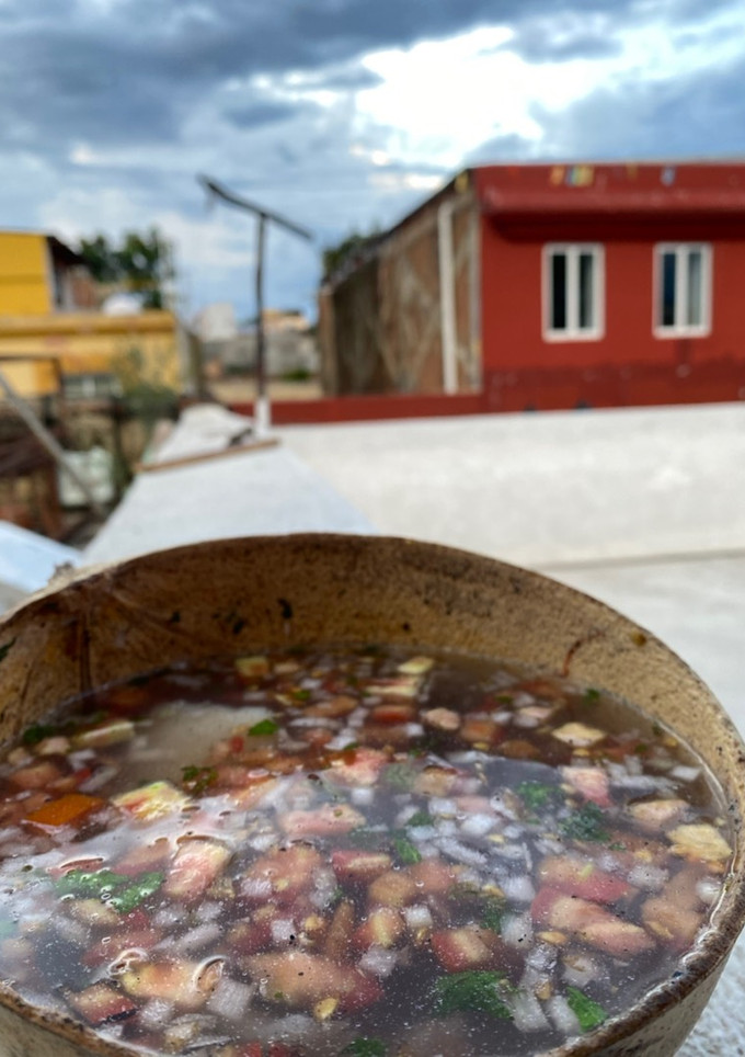 Una foto de Caldo de piedra