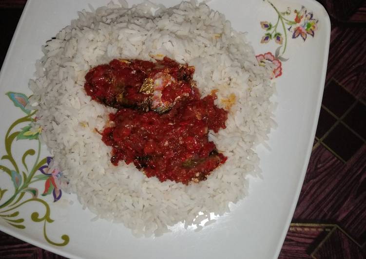 Recipe of Super Quick Rice and fish stew