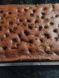 Torta húmeda de cacao y dulce de batata