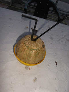 Una foto de Melon con pajitas y Grand Marnier