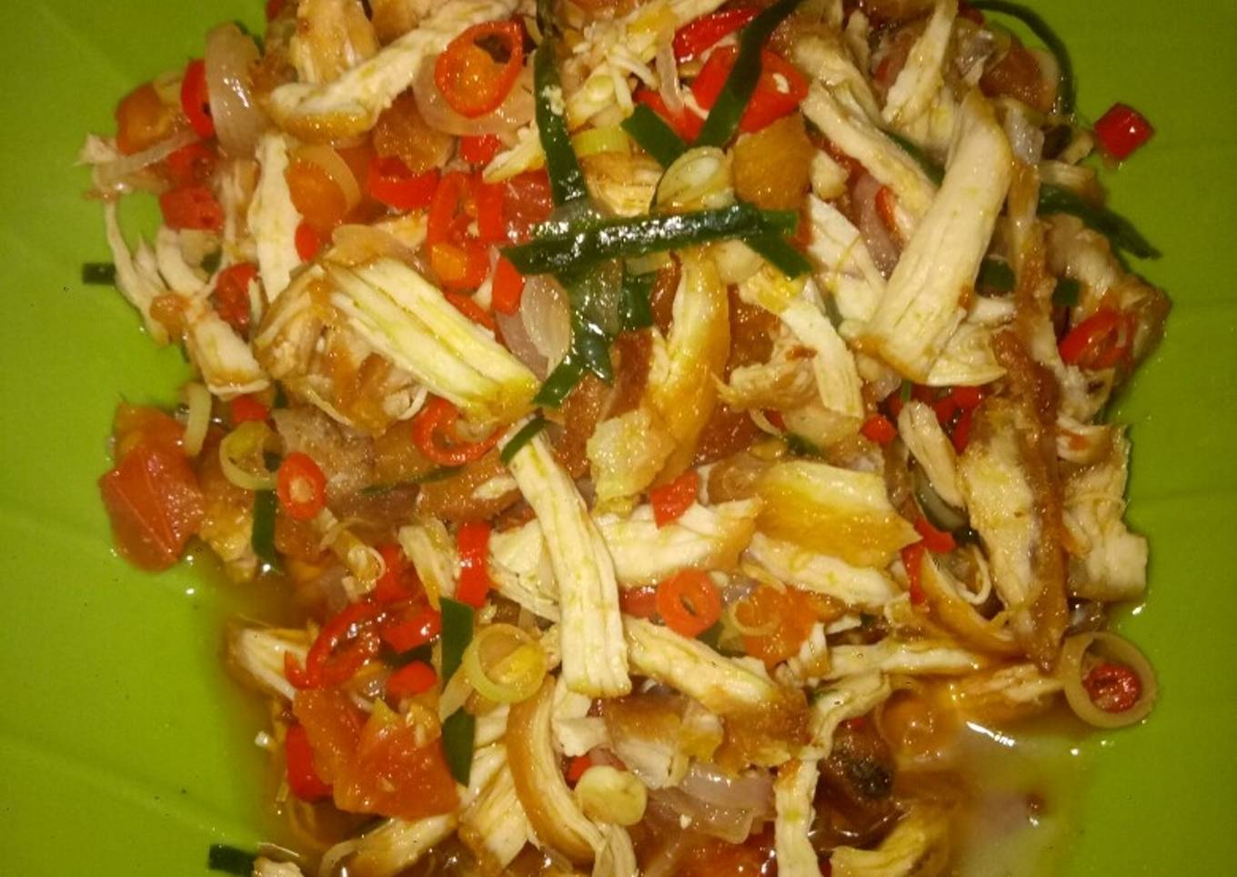 Ayam suir sambel mata ala bundha yasmine