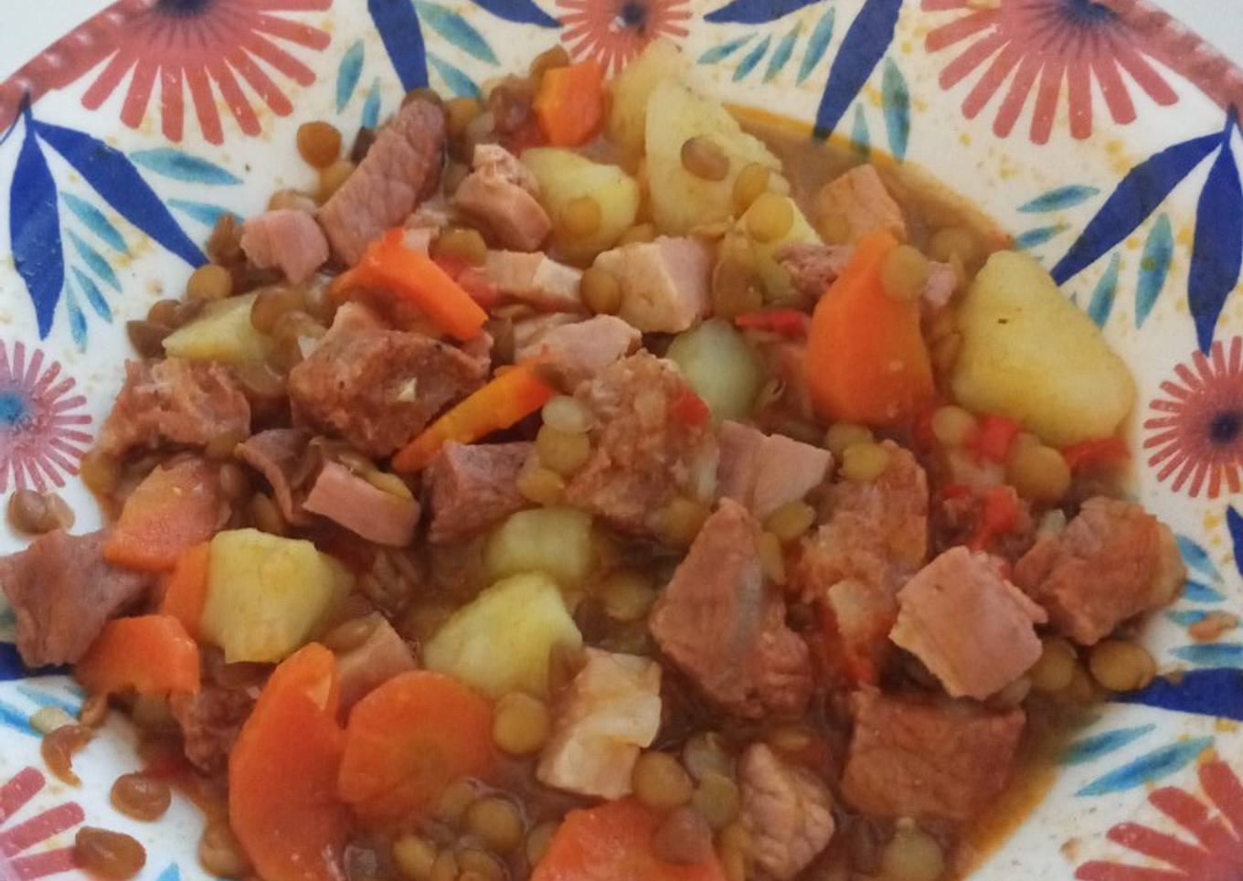 Guiso de lentejas (especial para estos días de frío)