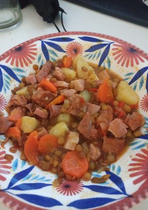 Una foto de Guiso de lentejas (especial para estos días de frío)