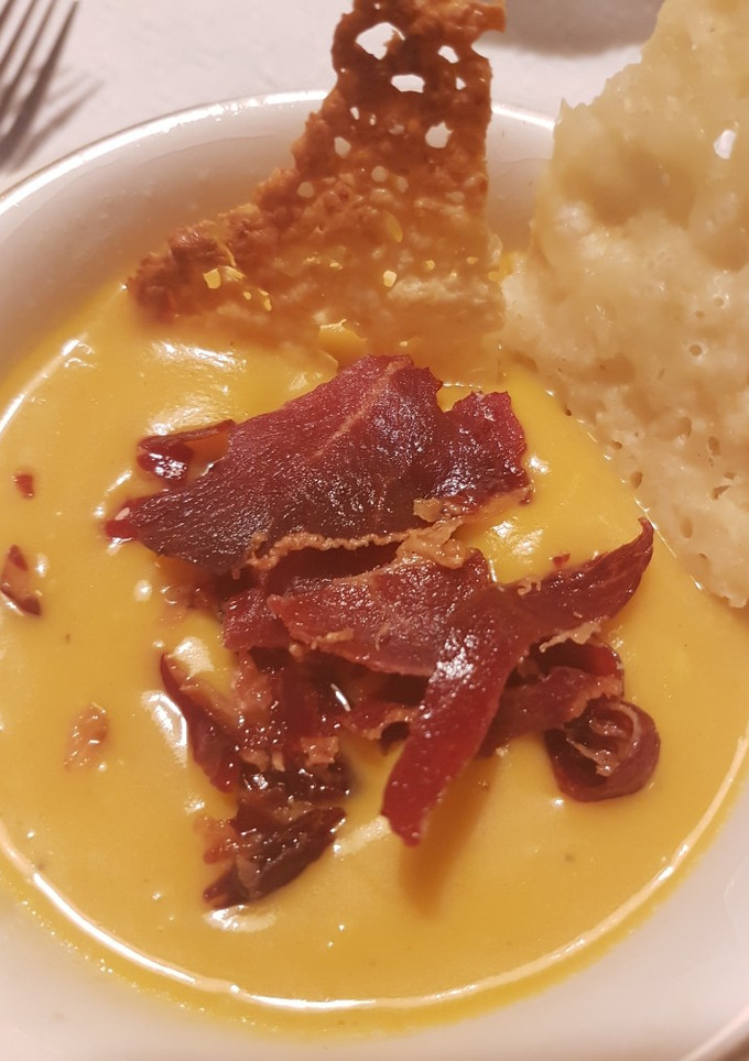 Una foto de Crema de calabaza