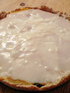 Una foto de Tarta con masa integral de acelga, calabaza y queso magro