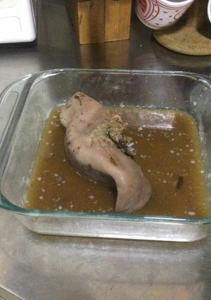 Una foto de Lengua en baño María para taquear