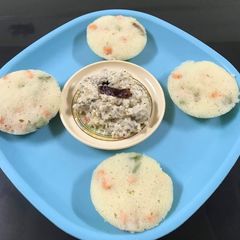Steamed Microwave Idli A picture of Steamed Microwave Idli.
