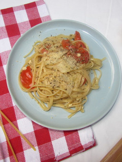 Una foto de Pasta fácil en una olla