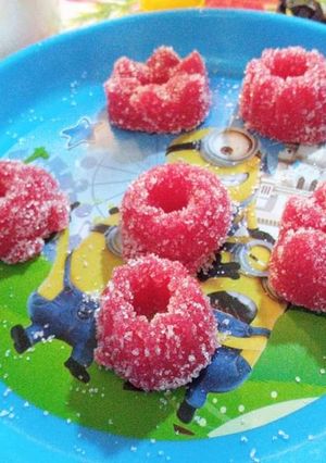 Una foto de Gomitas de gelatina sin grenetina