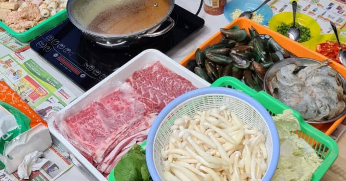 Resep Steamboat Kuah Tomyam Ayam Enak Dan Mudah Cookpad