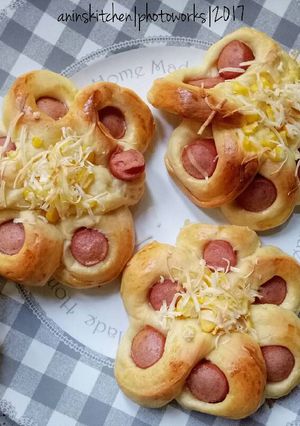 Foto resep Roti Sosis Bunga