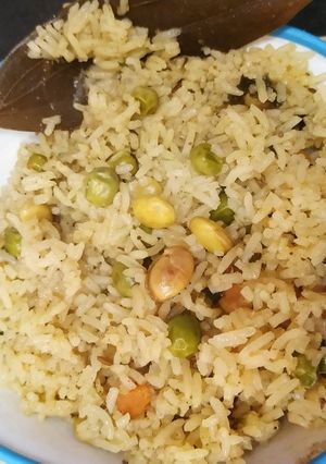 A picture of Avarekalu Pulao banglore famous.
