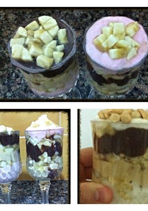 صورة لوصفة كاسات اليوغرت yaugurt بالموز