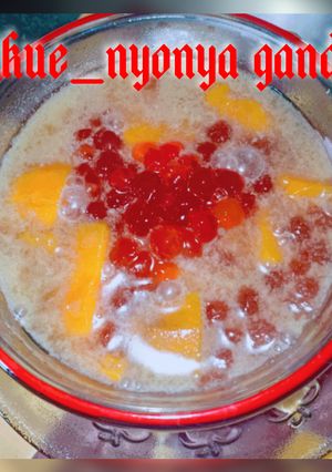 Foto resep Bubur mutiara ubi merah