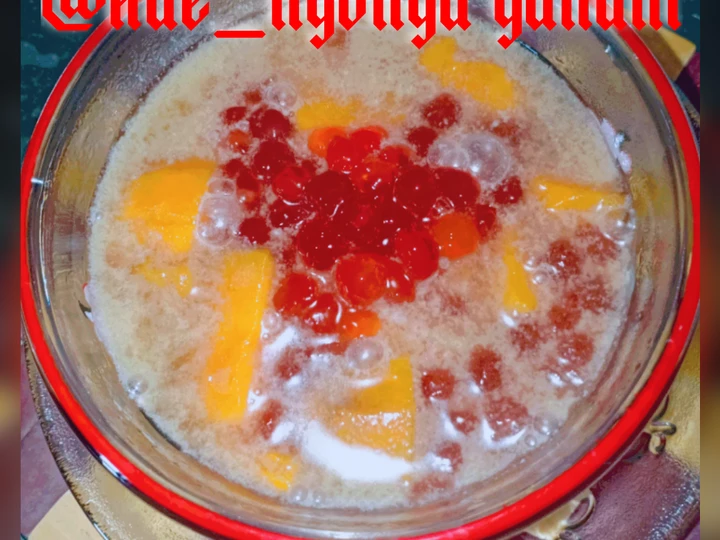 Langkah Gampang Membikin Resep Bubur mutiara ubi merah yang Lezat Sekali Anti Ribet, Bisa Manjain Lidah
