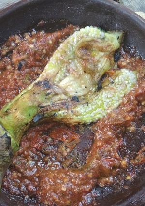 Foto resep Pecek terong bakar sambal terasi