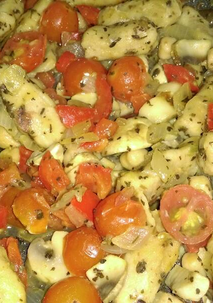 Una foto de Ñoquis de garbanzos