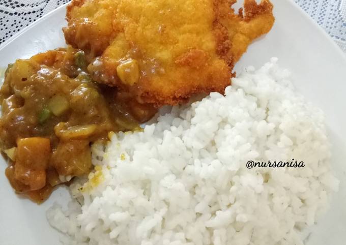 Resep Nasi Kari Jepang (Japanese Curry Rice) dengan Chicken Katsu, Lezat Sekali