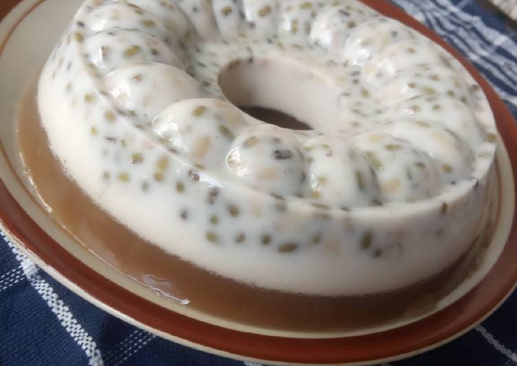 77. Puding kacang ijo