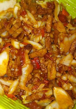 Foto resep Tumis sayur kol dan tempe (oreg tempe + sayur kol)