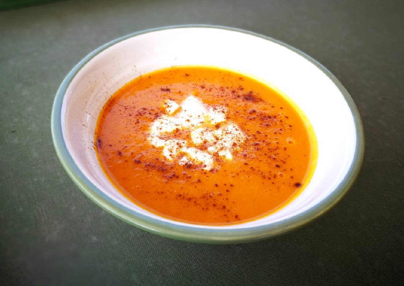 Crema de calabaza, boniato y zanahoria